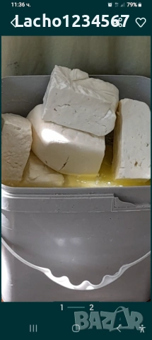 Продавам домашно краве мляко , сирене и кашкавал