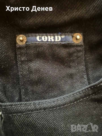 дънков панталон черен за едър мъж XXXL, чисто нов, марка CORD original jeans, мек приятен на пипане , снимка 7 - Панталони - 53695768