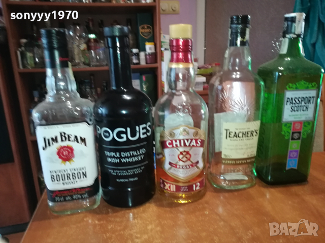 CIVAS POGUES И ДР 5-ПРАЗНИ ШИШЕТА ЗА КОЛЕКЦИЯ 0403241017, снимка 4 - Колекции - 44595943