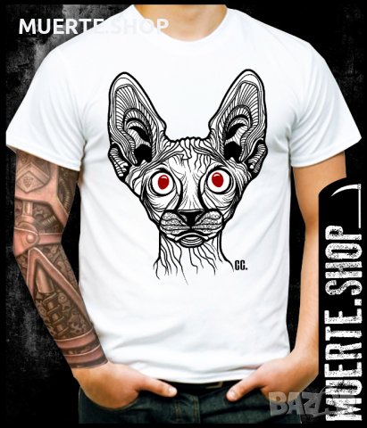 Тениска с щампа SPHINX CAT