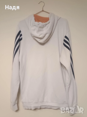 Оригинален Мъжки суичър Adidas Sportswear 3 Stripes Hooded, снимка 3 - Суичъри - 52775748