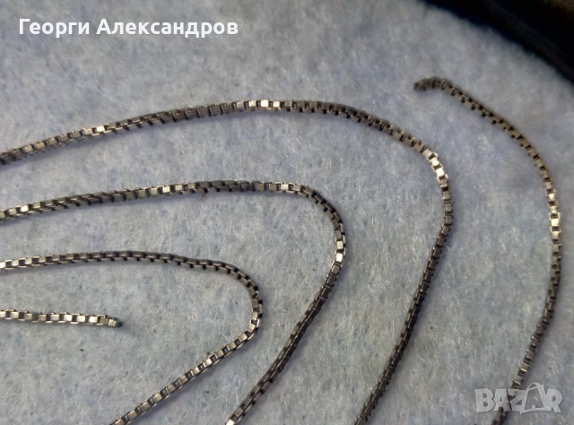 Нежно Италианско СРЕБЪРНО КОЛИЕ / Дамско ЛАНЧЕ / Верижка РОДИРАНО СРЕБРО 925 ITALY, снимка 7 - Колиета, медальони, синджири - 52776187