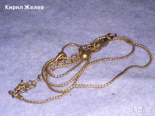 AVON МАРКОВА ФИНА МЕДНА с ПОЗЛАТА ВЕРИЖКА КОЛИЕ и ОБКОВ ПЕНДАНТ с ГНЕЗДО За СКЪПОЦЕННО КАМЪЧЕ 34315, снимка 3 - Колиета, медальони, синджири - 41753580