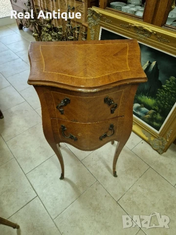 Страхотно антикварно английско дървено шкафче скрин масив, снимка 2 - Антикварни и старинни предмети - 51050750