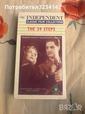 Видеокасета '' THE 39 STEPS ''  VHS  1935 година  , снимка 1 - Други жанрове - 39922557