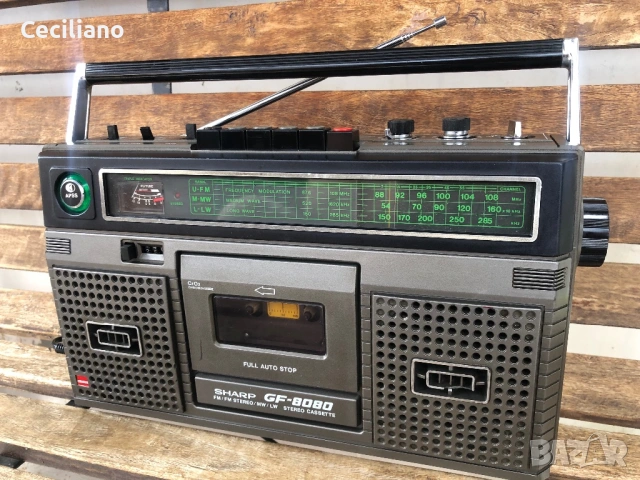 Радиокасетофон💥 SHARP GF 8080E(Japan), снимка 12 - Радиокасетофони, транзистори - 53761271