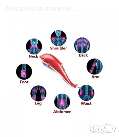 МАСАЖОР ЗА ТЯЛО ДЕЛФИН, ИНФРАЧЕРВЕН, 30W - код 1162, снимка 12 - Масажори - 34053823