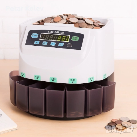 Електрическа броячна машина за монети и в евро – бързо и точно сортиране по номинал, снимка 3 - Друга електроника - 53401501