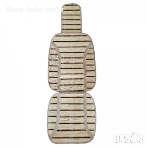 К-т бамбукови подложки Automat, За седалки на МПС, 103x46см, Кафяв, 2бр , снимка 2 - Аксесоари и консумативи - 49664197