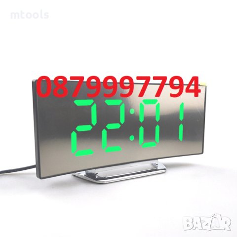 Часовник тип Огледало Лед Цифров, снимка 1 - Друга електроника - 40898335