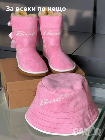 Barbie Дамска Розова Шапка👒👢 Дамски Розови Боти Барби Код SK551, снимка 3 - Шапки - 53050772