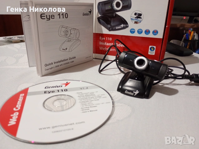 Web Camera Genius, модел Eye 110 - продавам, снимка 6 - Камери - 53395842