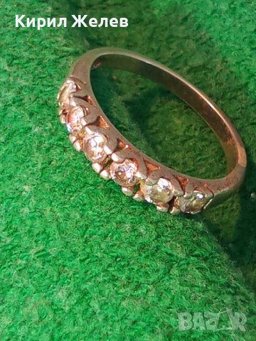 ИЗЯЩЕН СКЪПОЦЕНЕН СРЕБЪРЕН ВИНТИДЖ АРТ ПРЪСТЕН ВИСОКА ПРОБА СРЕБРО с ФАСЕТИРАНИ ЦИРКОНИ 38499