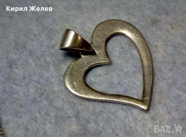 СТИЛЕН РОМАНТИЧЕН СРЕБЪРЕН МЕДАЛЬОН СЪРЧИЦЕ СРЕБРО 925 ПРОБА АРТ ПЕНДАНТ ВИСУЛКА 25154, снимка 8 - Колиета, медальони, синджири - 49958231