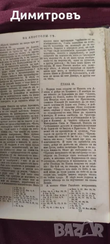 Цариградска Библия 1874г, снимка 7 - Антикварни и старинни предмети - 56239337