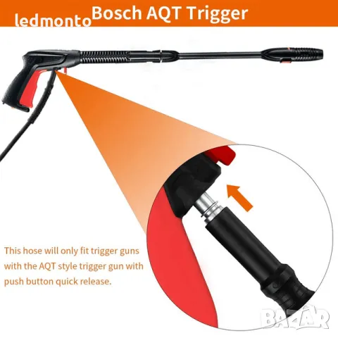 Маркуч за водоструйка Bosch - 6 метра за Bosch, AR Blue, Michelin, Black & Decker , снимка 4 - Други машини и части - 47583464