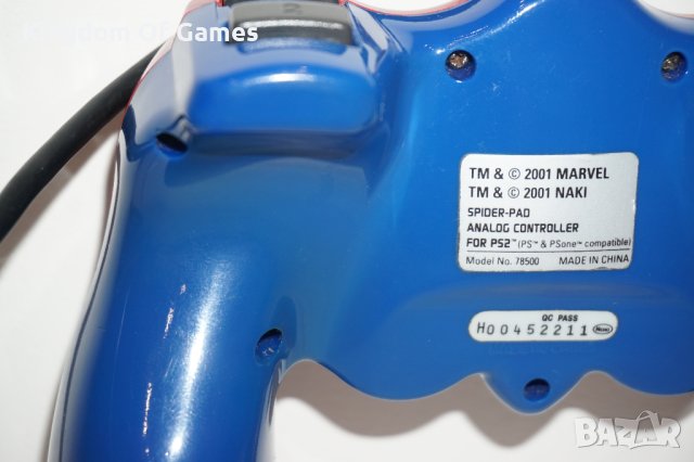 Оригинален джойстик Spider-Man Marvel Naki за Playstation 2  ТЕСТВАН И РАБОТЕЩ, снимка 11 - Аксесоари - 41291690