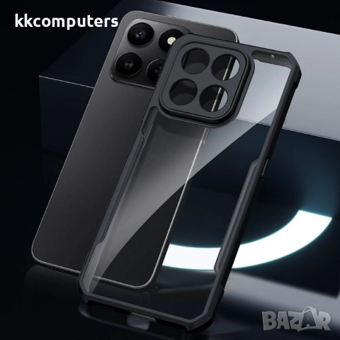 XUNDD Калъф за Honor X7d / 400 Smart с Прозрачен акрилен гръб- TPU рамка, Airbag технология, вкл. Пр, снимка 6 - Калъфи, кейсове - 52466087