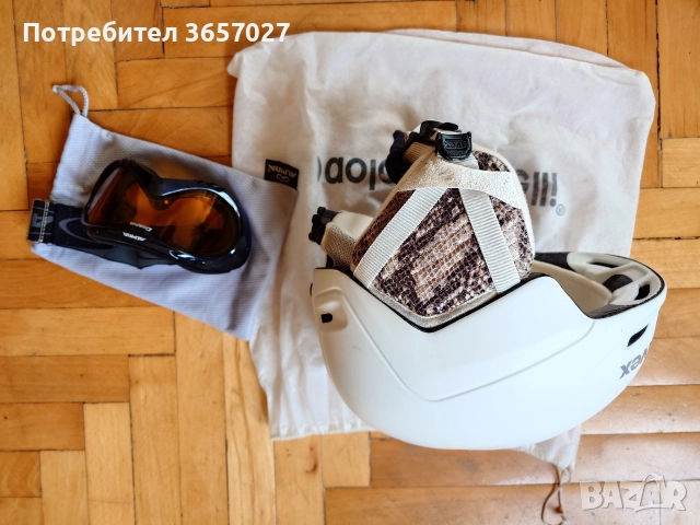 Ски каска Uvex с очила Alpina, снимка 2 - Зимни спортове - 52668184