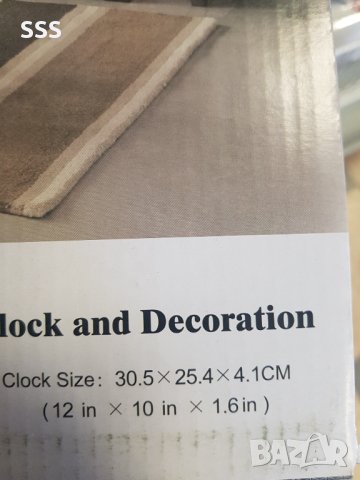 Часовник с декорация, снимка 3 - Стенни часовници - 41581739