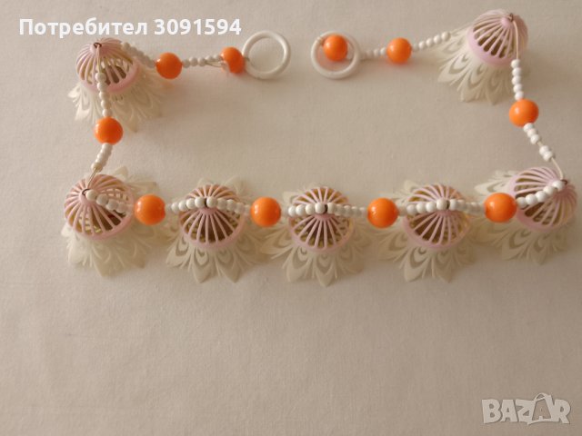 хубава колекционерска ретро верига,  играчка за легло, количката,звънци плюс звънчета всичко оригина, снимка 5 - Антикварни и старинни предмети - 44302795