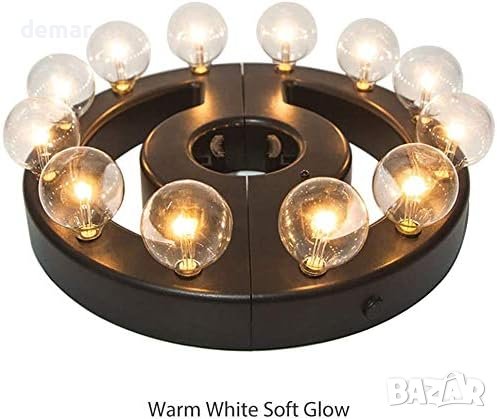 LED лампи за чадъри с 12 топли бели G40 LED крушки, за градински чадъри или къмпинг палатка, снимка 2 - Лед осветление - 44208232