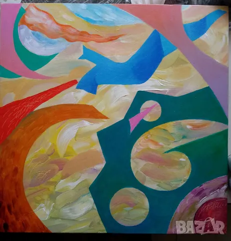 картина абстракция, снимка 4 - Картини - 50011014