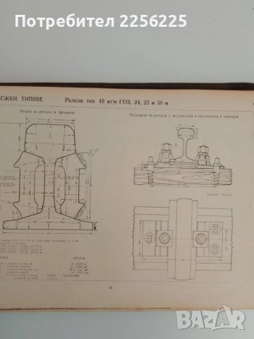 Албум за горното строене на железния път 1960г, снимка 5 - Специализирана литература - 51389946