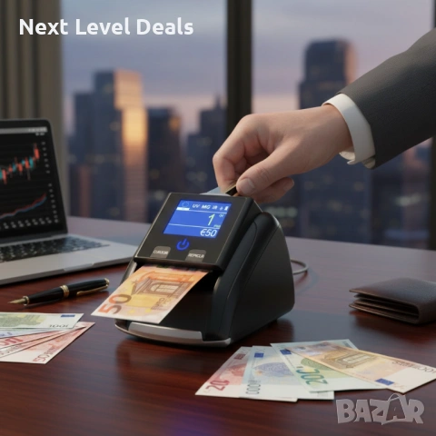 🔒 Детектор за фалшиви банкноти AL-130T – бърза и сигурна проверка за професионална употреба