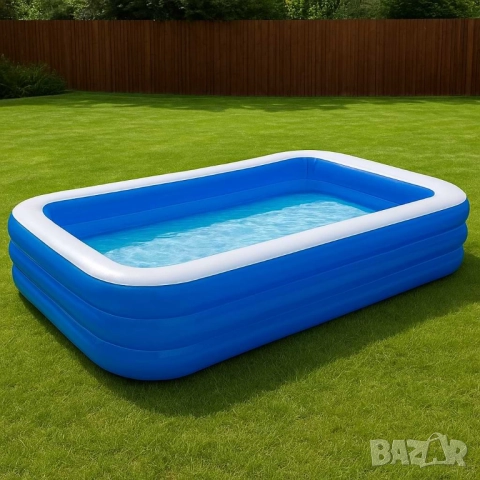 Голям удебелен надуваем басейн за дома – идеален за бебета, деца и възрастни, снимка 6 - Други стоки за дома - 52004159