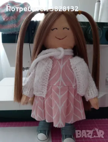 Авторска Кукла ръчна изработка, снимка 4 - Декорация за дома - 50177914