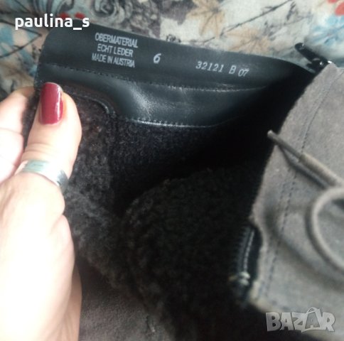 "Paul Green" маркови боти от естествен велур, кожа и гьон, снимка 6 - Дамски боти - 42383964