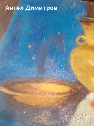 Найден Петков маслена картина двустранна , снимка 8 - Картини - 53691372