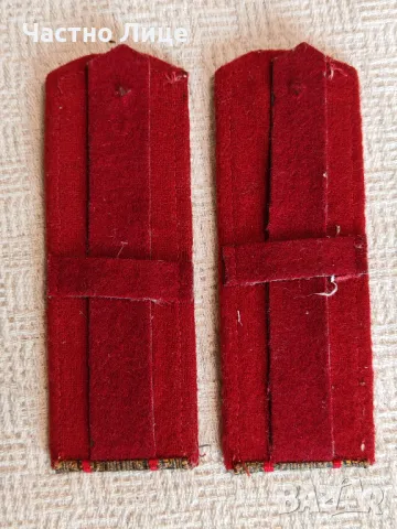 Стари Български Офицерски Военни Пагони 1 чифт, снимка 2 - Антикварни и старинни предмети - 50314152