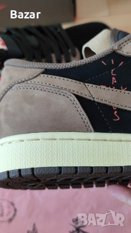 Nike Air Jordan 1 Low Travis Scott Dark Mocha Нови Мъжки Обувки Маратонки Размер 44 Номер 28см , снимка 3 - Маратонки - 41498551