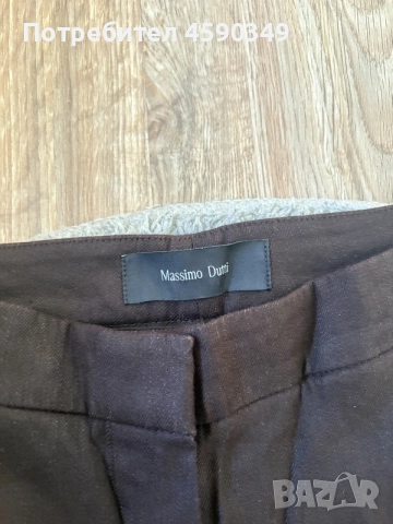 Дамски черен панталон Massimo Dutti, снимка 2 - Панталони - 55886623