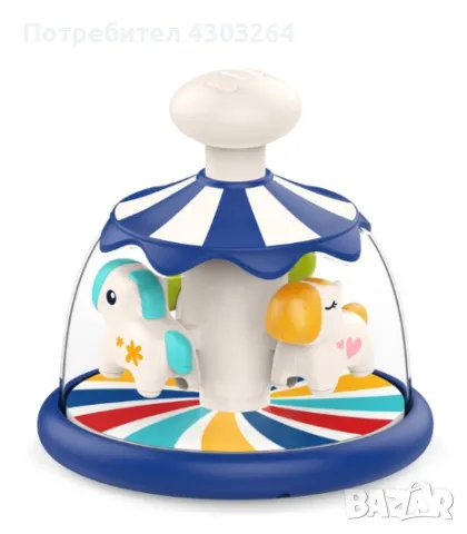 Весело и цветно въртящо се колело с коне, снимка 3 - Образователни игри - 48014100