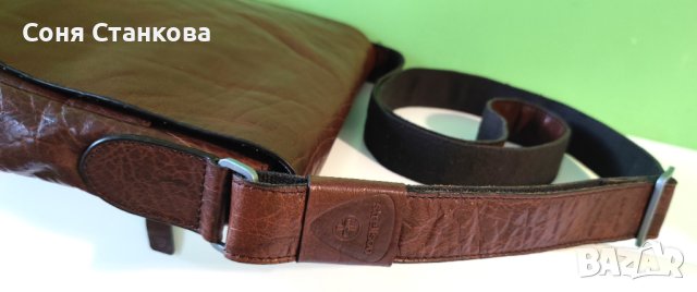 STRELLSON - Мъжкa чантa за през рамо - естествена кожа, снимка 15 - Чанти - 42115110