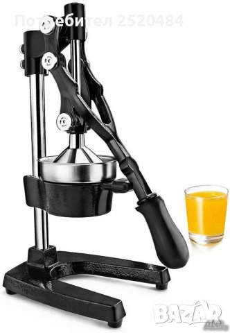 Цитруспреса. Професионална сокоизтисквачка, ръчна, чугунена. Чисто нова! Цена 119лв/60,84€ с ДДС!, снимка 3 - Обзавеждане за заведение - 41410011