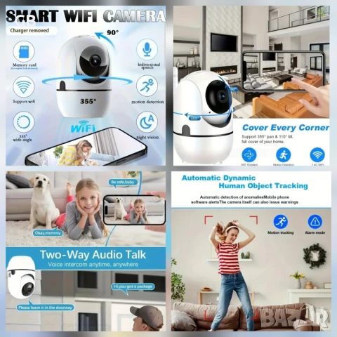 IP WiFi камера 2,4G 1080P YCC395 Plus, снимка 2 - IP камери - 51184750