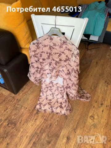 ПОДАРЯВАМ Супер готин и елегантен комплект рокля с наметало(болеро)