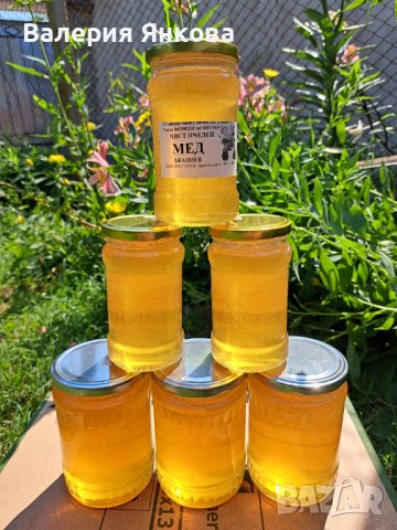 Акациев мед реколта 2023 г - 100 % натурален , снимка 1