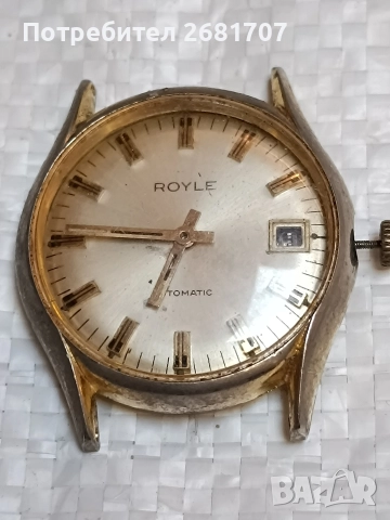 позлатен швейцарски мъжки часовник Royce , снимка 2 - Мъжки - 52967734