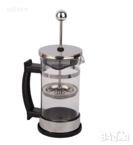 Френска стъклена преса за кафе и чай, снимка 10 - Други стоки за дома - 52712771