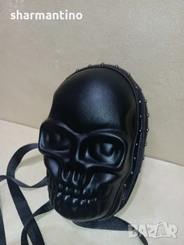 кожена череп раница - 42 лв, снимка 3 - Чанти - 49785350