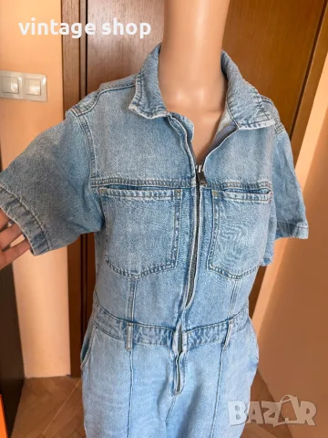 Дънков гащеризон Zara, размер  L, снимка 2 - Гащеризони - 55845991