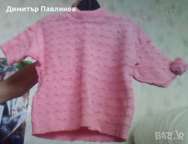 Плетен бебешки комплект /за момиче НОВ 