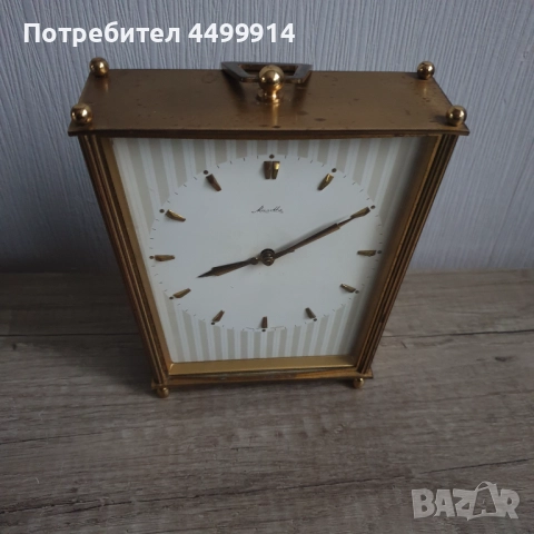 Бронзов настолен часовник, снимка 5 - Антикварни и старинни предмети - 52640847