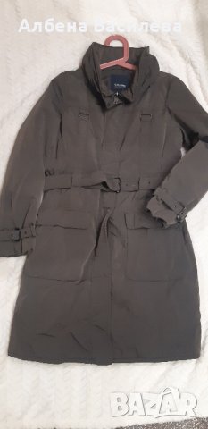 Кафяво дълго зимно яке   MAX MARA, снимка 4 - Якета - 44375114