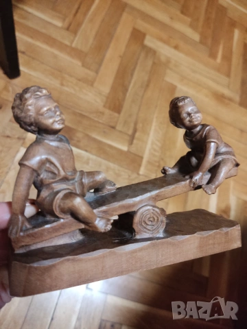 Фигурка, статуетка, маска-детайлна немска дърворезба, снимка 10 - Антикварни и старинни предмети - 53387886